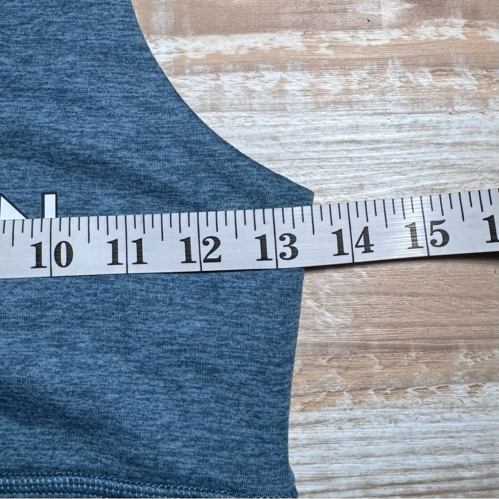 Peloton Heathered Strappy Teal Sports Bra Size Small - Picture 7 of 9